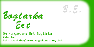boglarka ert business card